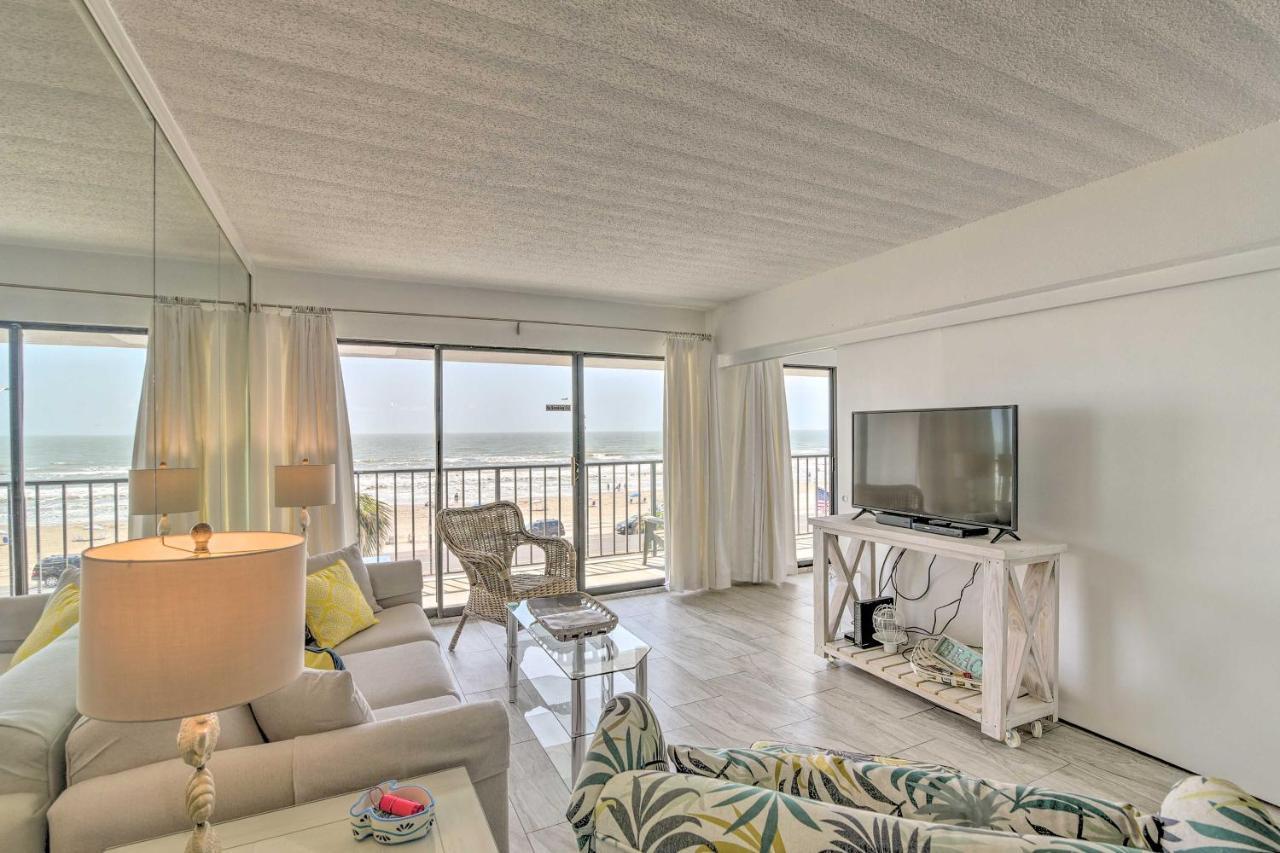 Galveston Oceanfront Condo With Balcony And View! エクステリア 写真