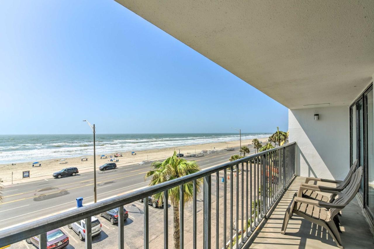 Galveston Oceanfront Condo With Balcony And View! エクステリア 写真