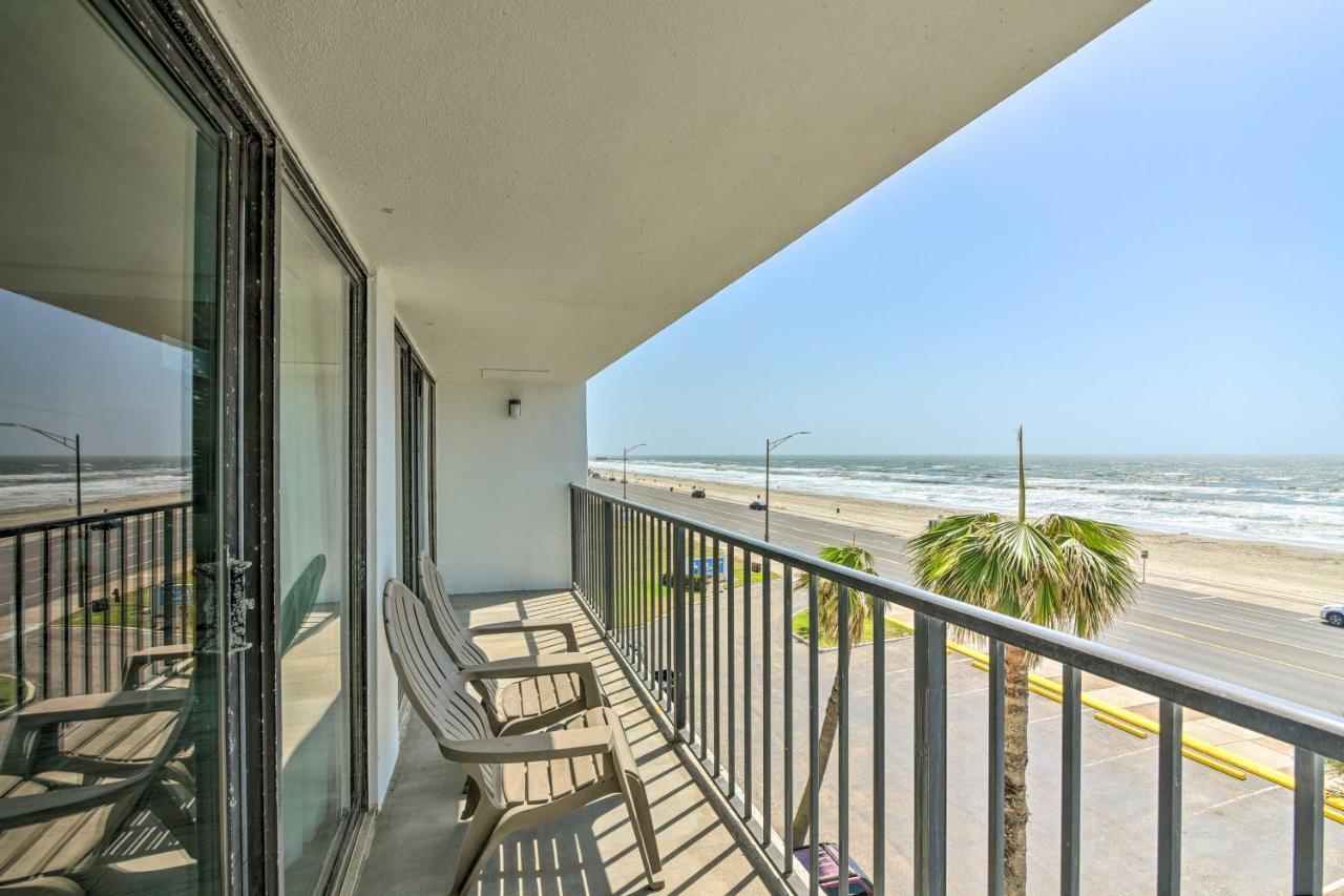 Galveston Oceanfront Condo With Balcony And View! エクステリア 写真